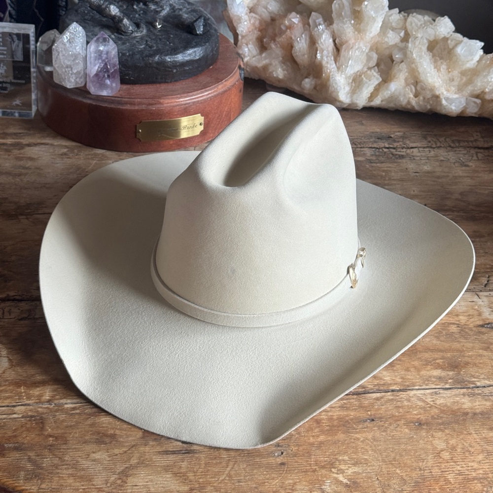 Bailey 20x Beaver Western Vintage Cowboy Felt Hat 7 1/8 57 Kemosabe Rare Cream